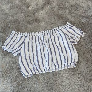 Ten Sixty Sherman off the shoulder crop top